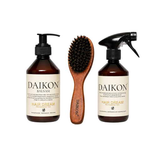 DAIKON Kit no.2 - Leave-In, Balsam och Svinborste